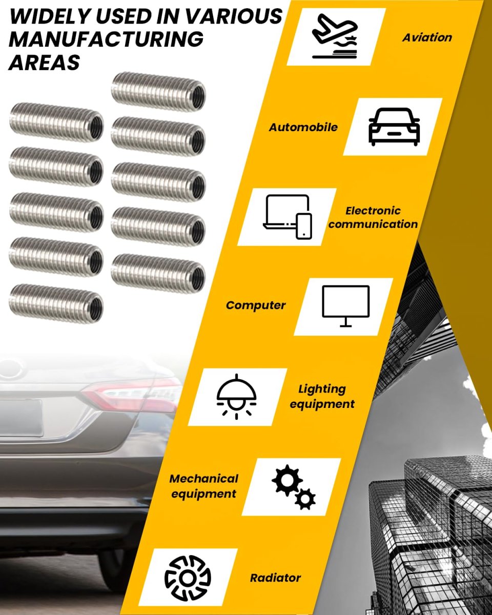 Head Bolt Thread Inserts Kit M11 X 1 5 10 Pieces For Toyota 2azfe Engine Stainless Steel Camry Solara Rav4 Highlander
