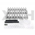 Xkh- Motorcycle Spike Fairing Bolts Kit Compatible With Cbr 900rr 929rr 954rr Rr Silver B075dsd3s8