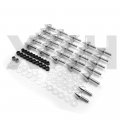 Xkh- Motorcycle Spike Fairing Bolts Kit Compatible With Cbr 900rr 929rr 954rr Rr Silver B075dsd3s8