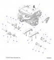 Polaris Snowmobile Engine Radiator Insert Mount Small Genuine Oem Part Qty 1