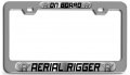 Aerial Rigger On Board Career Ch 3d Metal License Plate Frame Universal Fit For Auto Suv And Truck Tag Holder 12 In X 6 