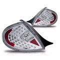 Chrome Housing Led Taillight Lamps For Dodge Neon 2000 2001 2002 Rear Tail Lamp Replacement