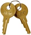 Apg Cash Drawer Replacement Key Set For A7 Code Locks Of 2 Keys Apga S Series 100 And 4000 Drawers Pk-8k-a7 