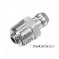 Uxcell 304 Stainless Steel Straight Grease Fitting M10 X 1mm Thread Hydraulic Accessories 5pcs