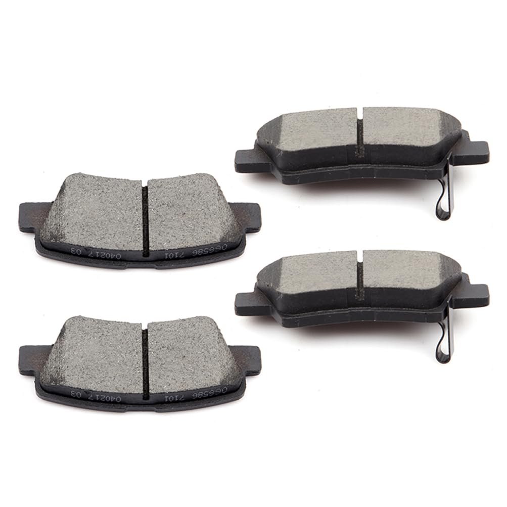 Rear Ceramic Disc Brake Pad Set D1445 For Hyundai Azera 2012 2017 Sonata 2011 2015 And Kia Optima 2016 4 Piece With Hardware