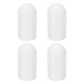 4 Pcs Flashlight Diffuser Caps 24 6mm Id X 52mm Height Flexible Silicone End Screw Thread Protector Covers For 26-27mm Torch 