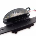 Httmt Motorcycle Atv Cat Eye Tail Light Custom License Plate Holder Relocator
