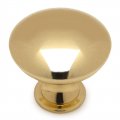Cosmas 50 Pack 5305pb Polished Brass Traditional Round Solid Cabinet Hardware Knob 1-1 4 Diameter 