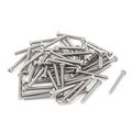 M3 X 25mm 304 Stainless Steel Phillips Pan Head Screws Bolt 60pcs