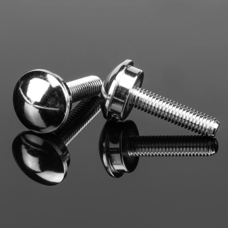 Wla-013 Anodized Aluminum License Plate Fasteners Universal Fit Set Of 2 With Screws Washers And Caps