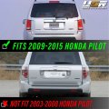 Usr 09-15 Honda Pilot Tail Lights Jdm Style Black Chrome Housing Light Shade Of Smoke Lens Rear Lamps Set Left Right For