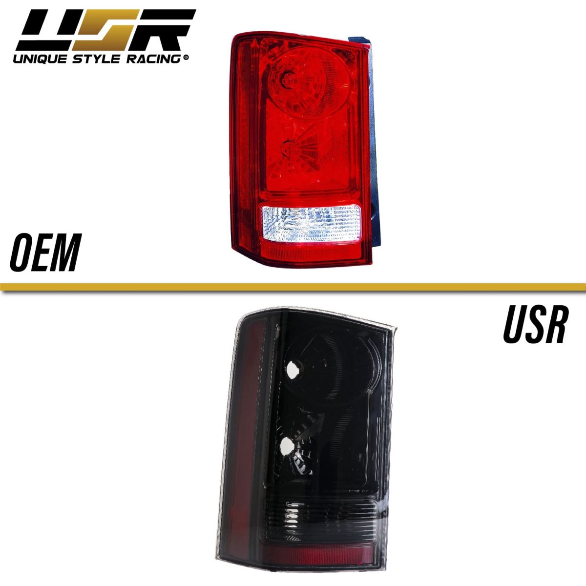 Usr 09-15 Honda Pilot Tail Lights Jdm Style Black Chrome Housing Light Shade Of Smoke Lens Rear Lamps Set Left Right For