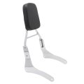Motaux Passenger Sissy Bar Rear Backrest Pad For Kawasaki Vulcan 900 Vn900 Classic Custom Lt Se 1996-2021 Chrome