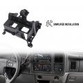 G-plus Dash Panel Double Radio Cage Bracket Compatible With Chevy Silverado Tahoe Gmc Sierra 2003 2004 2005 2006 Plastic