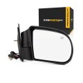 Oldsmobile Bravada 1999-2004 Door Mirror Passenger Side Power Heated Textured Standard Extended Crew Cab Replacement For