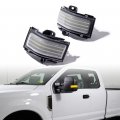 Compatible With 2017-2022 2023 Ford Super Duty F250 F350 F450 F550 2x Side Mirror Turn Signal Light Daytime Running Drl Towing