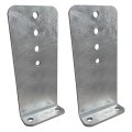 2 Pack 12 In Galvanized L Type Boat Trailer Bunk Bracket Heavy Duty Alloy Steel Corner Mount For Marine And Utility Trailers 