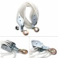 Poly Rope Hoist Pulley Block And Tackle For 4000lb 2 Ton 65ft 7 1 Lifting P N Et-car-fix011-sr 
