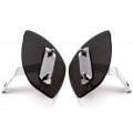 Krator Ddl-wd10 Windshield Protector Smoke Hand Guards Deflectors Wind Winter Cold