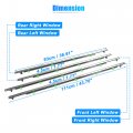 Outside Window Seal Belt For Honda Crv 2007 2008 2009 2010 2011 4 Piece Weatherstrip Trim Set Chrome Sweep Felt 72450 Swa A01