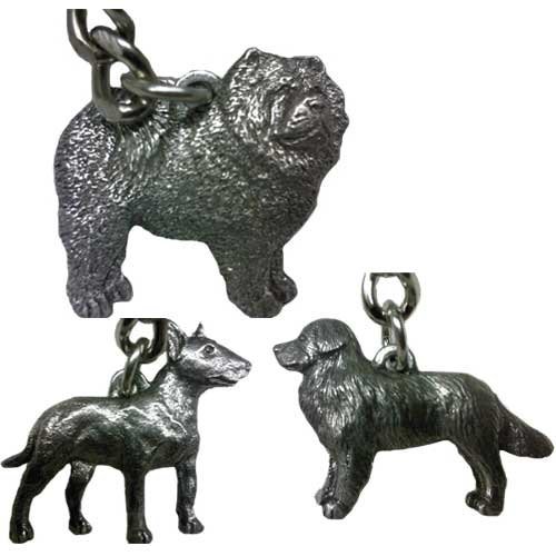 Pewter Corgi Cardigan Keychain