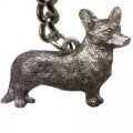 Pewter Corgi Cardigan Keychain 