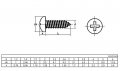 5-20pcs Gb845 M3 5 M4 M5 M6 304 Stainless Steel Cross Recessed Round Head Self-tapping Screws Pan Wood Duo Er Size 2 X 50