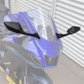 Tcmt Left Right Side Rear View Mirrors Black Shell Fit For Yamaha Yzf-r7 Yzf R7 2022-2024