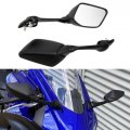 Tcmt Left Right Side Rear View Mirrors Black Shell Fit For Yamaha Yzf-r7 Yzf R7 2022-2024