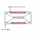 Central Washington University Metal License Plate Frame For Front Or Back Of Car Officially Licensed Mascot 2-pack
