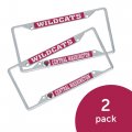 Central Washington University Metal License Plate Frame For Front Or Back Of Car Officially Licensed Mascot 2-pack