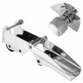 Bow Anchor Roller Fixed Marine Yacht Docking Stainless Steel Hinged Pivoting Boat Double With Quick Release Pins