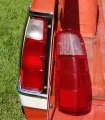 Ecotric Pair Tail Light Lens Cover Only Compatible With 1972-1980 Dodge Truck Plymouth Power Wagon