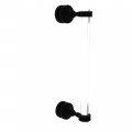 Allied Brass Pg-407d-12sm Pacific Grove Collection 12 Inch Single Side Dotted Accents Shower Door Pull Matte Black 