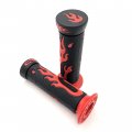 Httmt Xh4067-red-22 Atv Watercrafts Flame Gel Style Grips Red Quad 7 8 Inches Both Side