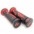Httmt Xh4067-red-22 Atv Watercrafts Flame Gel Style Grips Red Quad 7 8 Inches Both Side