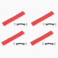Cherocar Door Limiting Straps For Jeep Wrangler Jk Jku 2007-2018 Load 1000 Lb Red 4pcs Seta