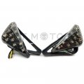 Httmt Mt224-001- New Motorcycle Bike Smoke Euro Led Flush Mount Turn Signal Light Compatible With Suzuk Kawasak Yamah