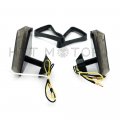 Httmt Mt224-001- New Motorcycle Bike Smoke Euro Led Flush Mount Turn Signal Light Compatible With Suzuk Kawasak Yamah