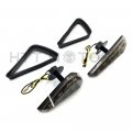 Httmt Mt224-001- New Motorcycle Bike Smoke Euro Led Flush Mount Turn Signal Light Compatible With Suzuk Kawasak Yamah