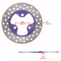 Caltric Front Left Or Right Wheel Hub And Brake Disc Compatible With Honda Sportrax 250 Trx250ex 2x4 2005 2006 2007 2008