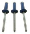 Bryke Racing Small Head Chevron Blue Pop Rivets 250 Ct 