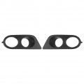 Qiilu Front Bumper Foglight Cover 1 Pair Fog Light Lamp Cap Dual Holes Car Lighting Accessory Fit For E46 M3 2001a 2006 Matte