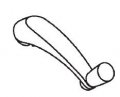 Casement Window Operator Crank Handle White 3 8 In Spline Size Fits Andersen Windows 