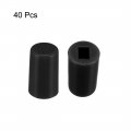 Uxcell 40pcs Tactile Push Button Switch Caps 6x10mm For Micro Black