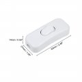 Uxcell Inline Cord Switch Ac 250v 2a 500w On Off Rocker Table Lamp Desk Light White Pack Of 4