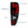 Amerilite Black Replacement Brake Tail Lights Set For 04-12 Chevy Colorado Gmc Canyon Passenger And Driver Side