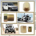 1 4 Brake Line 76-24 Inverted Flare Fittings Brass Unions For 1 4 Tube 7 16-24 Threads 12 Pc Kirake Line 76-24 Inverted Flare