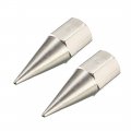 1 8 Npt Grease Fitting Standard Sharp Type Nozzle Zinc Plated Silver Tone 2pcs 