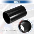 Uxcell 3 25 Id 6 Length 4-ply Reinforced High Temp Straight Coupler Silicone Reducer Hose Black For Car Intercooler Intake
